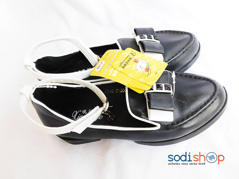 Chaussure Fermée Ballerine Couleur Noire Pour Petite Fille WBM00108 – Image 2