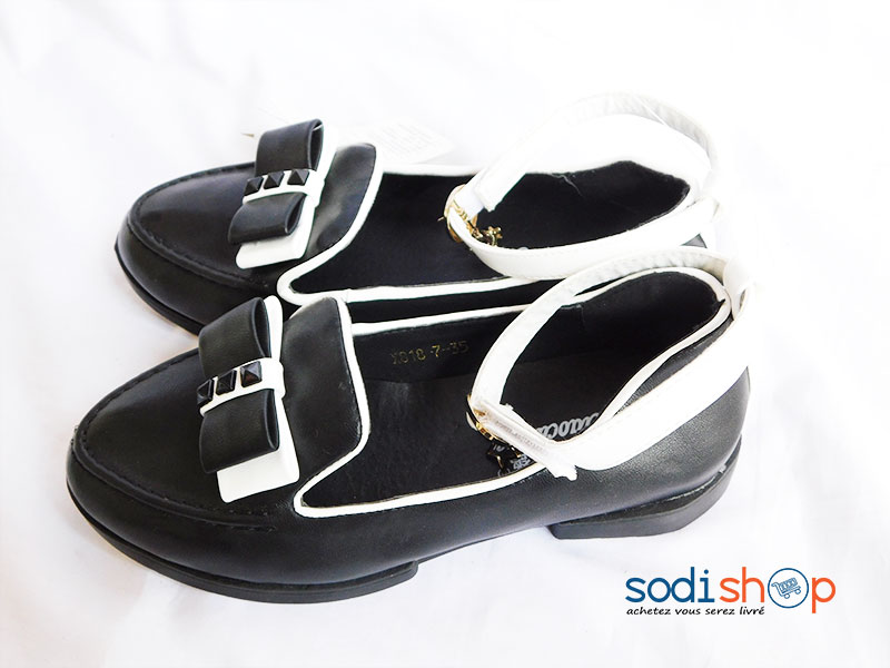 Chaussure Fermée Ballerine Couleur Noire Pour Petite Fille WBM00108