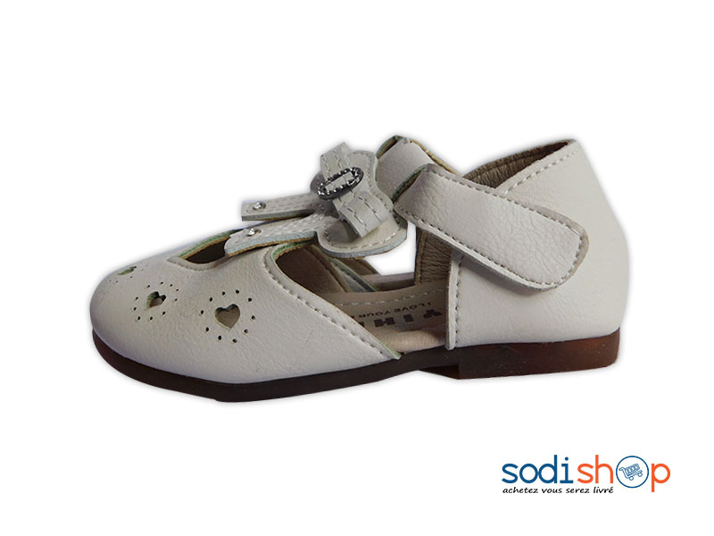Chaussure Fermer Couleur Blanche Pour Petite Fille WBM00108 – Image 2