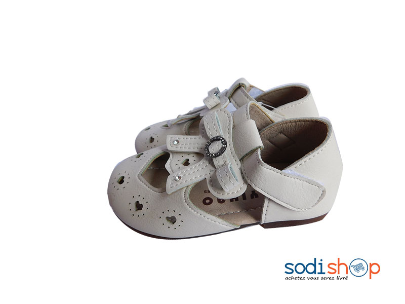 Chaussure Fermer Couleur Blanche Pour Petite Fille WBM00108