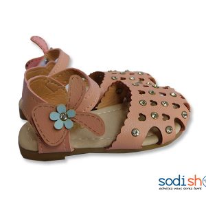 Chaussure Nue Pied Pour Petite Fille Couleur Beige WBM00108