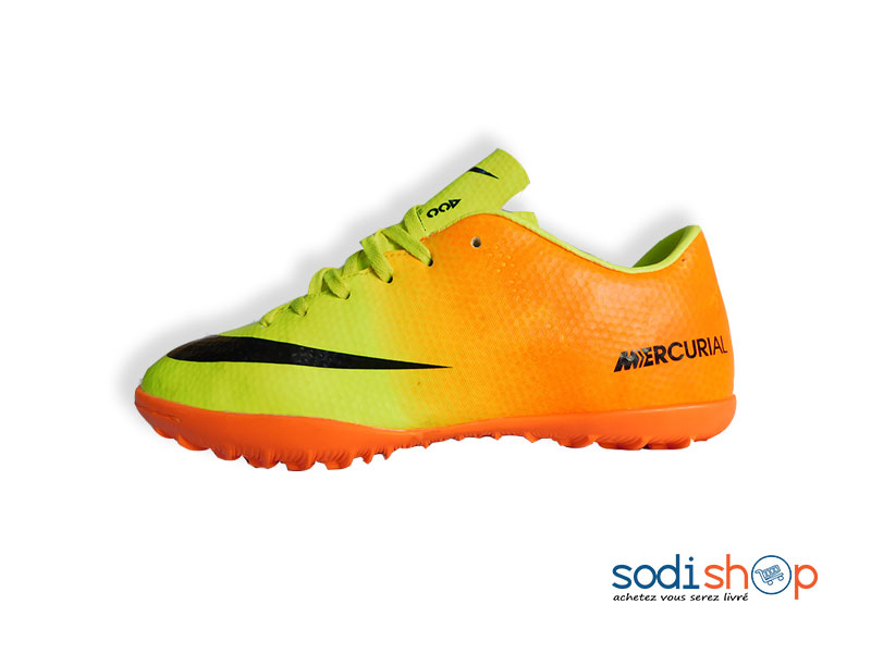 Chaussure de Sport Nike Mercurial Couleur Vert et Orange MS0076 – Image 2