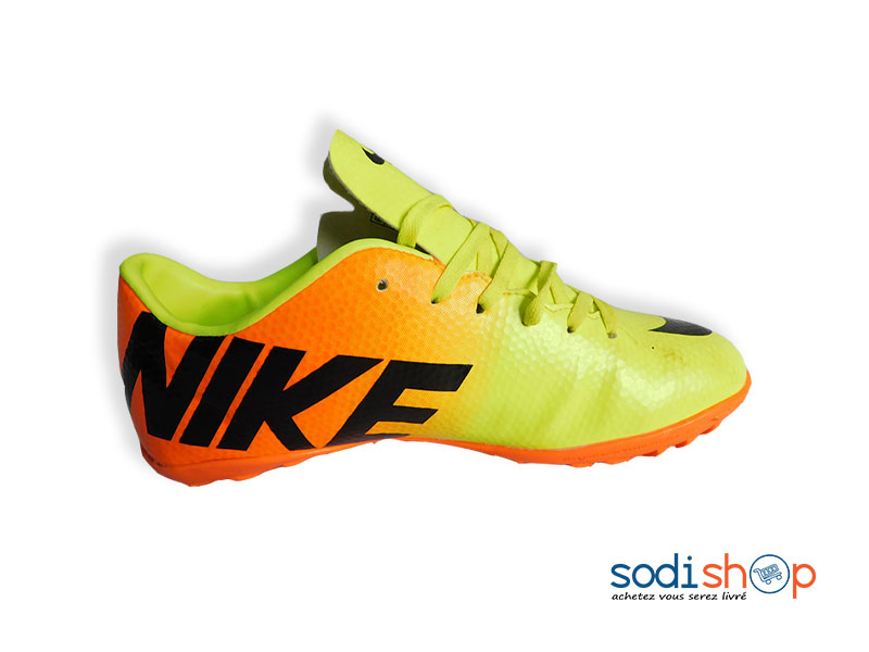 Chaussure de Sport Nike Mercurial Couleur Vert et Orange MS0076
