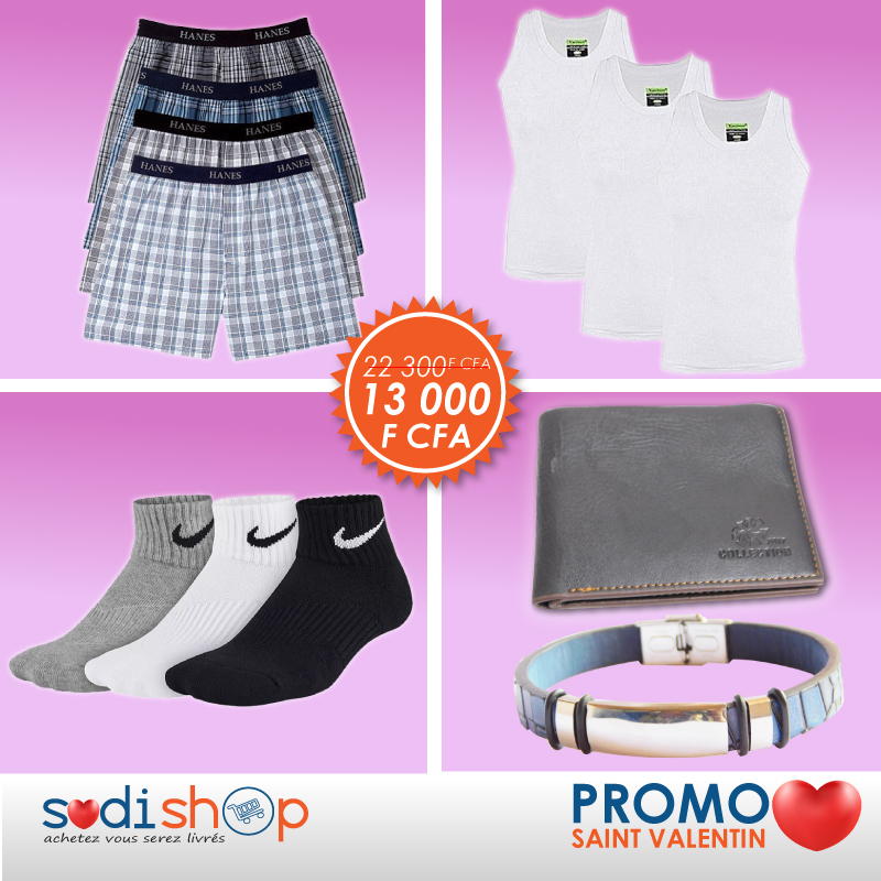 Kit Saint-Valentin Spécial Cadeaux Pour Homme - Pack de 12 Articles SODI00