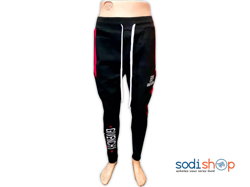 Pantalon Jogging Givenchy Couleur Noire et Rouge BK0096