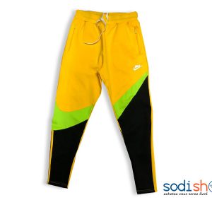 Pantalon Jogging de Sport Couleur Jaune et Noire  BK0096
