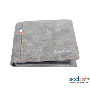 Porte-monnaie Bédou en Tissu Pour Homme Couleur Grise Sodi00