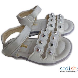 Sandale Nue Pied Pour Petite Fille Couleur Blanche WBM00108