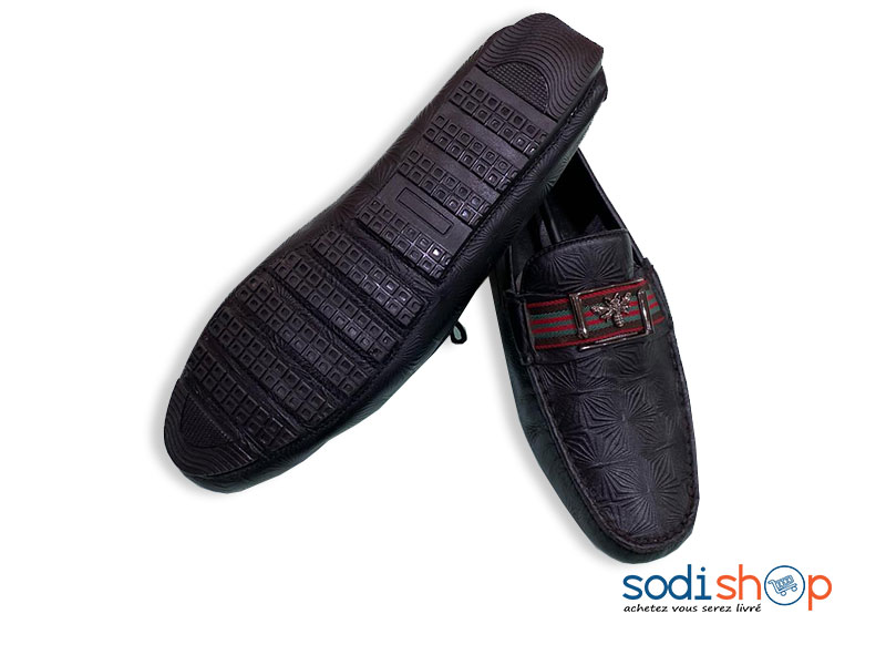 Gucci Mocassin en Cuir Haute Qualité - Couleur Noir Pour Homme PP00106