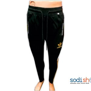 Pantalon Jogging Adidas Couleur Noir Jaune - Survêtement de Sport BK0096