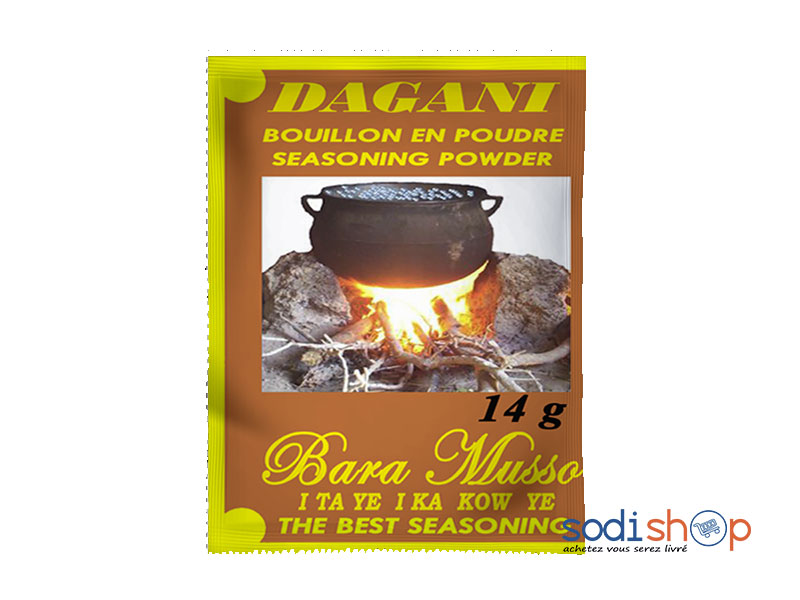 Dagani Assaisonnement en Poudre Pour Bouillon - Bara Musso 14g KF00116