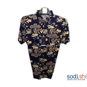 Chemise Manche Courte - Homme - à Motif Fleurit BK0096