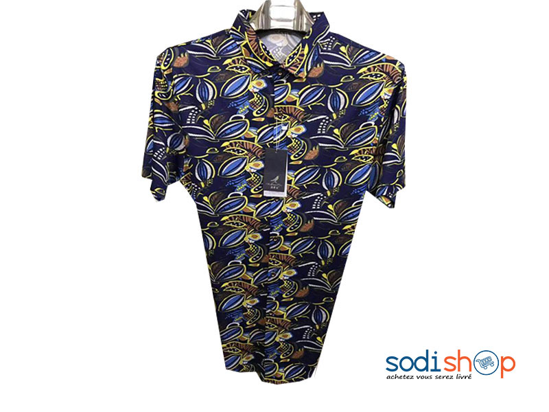 Chemise Manche Courte - à Motif Imprimé - Homme BK0096