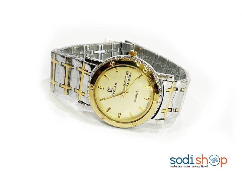 Montre Loncar Pour Femme Couleur Argent et Doré DI0026