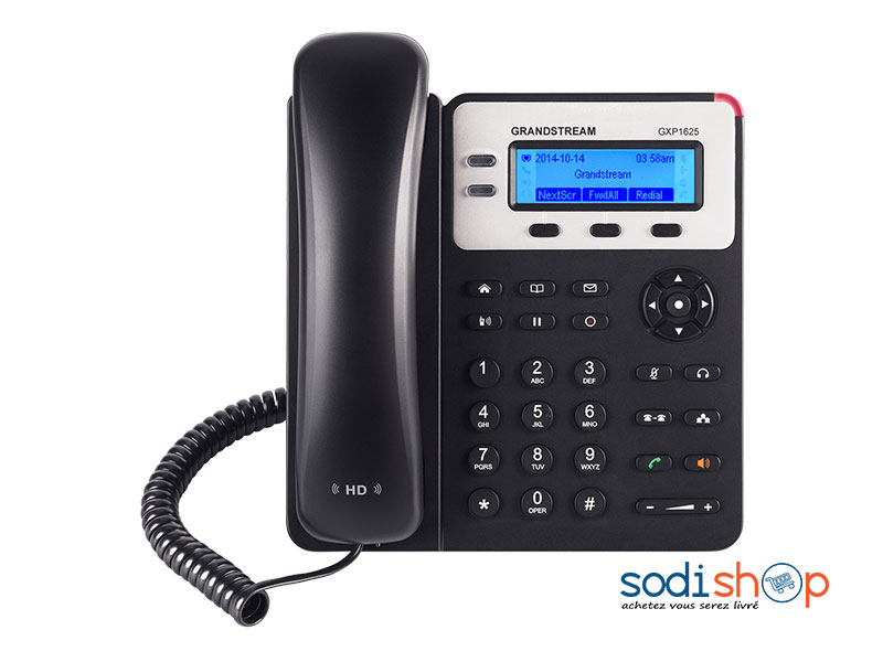 Téléphone IP GRANDSTREAM GXP1625 Qualité Audio HD Ecran LCD - Livraison 3 à 7 Jours SODI00