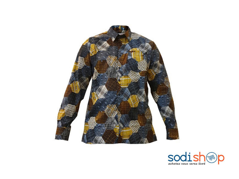 Chemise Manche Longue en Woodin Motif Imprimé XL MJ0021