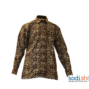 Chemise Pour Homme - Manche Longue A Motifs MJ0021