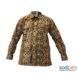 Chemise Pour Homme - Manche Longue A Motifs XL MJ0021