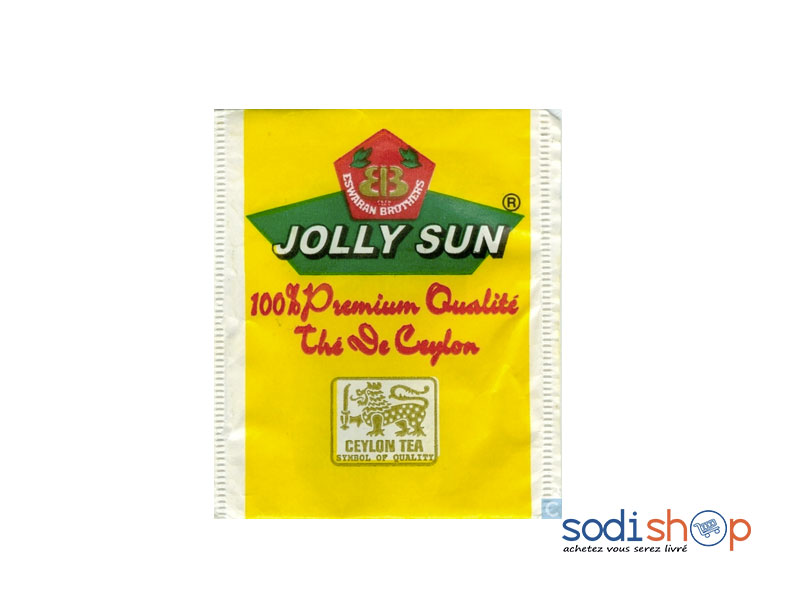 Thé Jolly Sun 100%Premium Qualité - Paquet de 100 Pièces KF00116