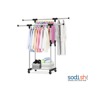 Porte Habit Mobile En Acier Inoxydable - DRA0024