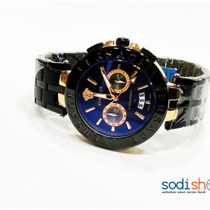 Versace - Montre Stylée Pour Homme Couleur Noir et Or DI0026