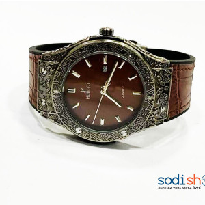 Montre Hublot Bracelet en Simili Cuir - Couleur Marron Pour Homme DI0026