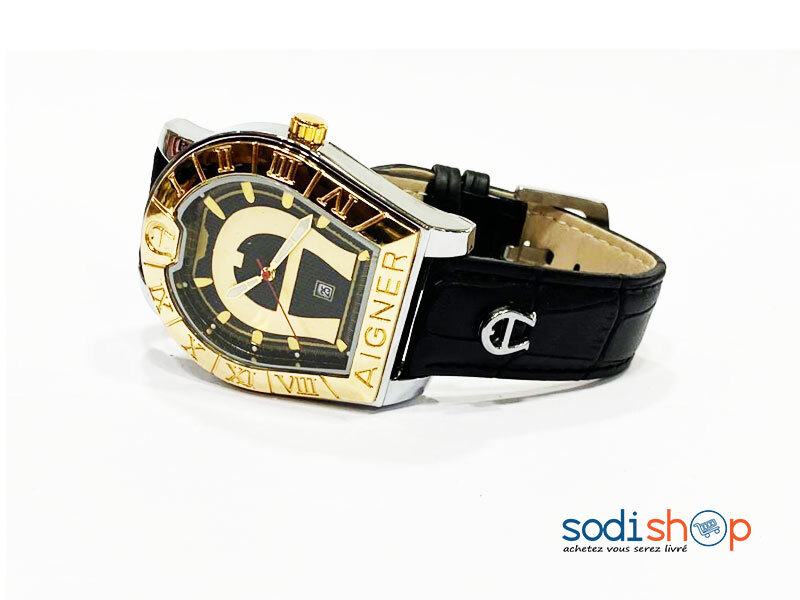 Montre AIGNER - Accessoire Elégant Pour Femme Couleur Noir et Or DI0026
