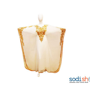 Robe Longue - Belle Coupe A Broderie Moderne AJ00128