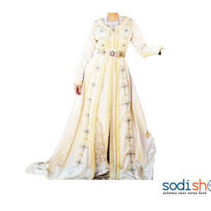 Robe Longue Deux Pièces - Avec Ceinturon Et Foulard AJ00128