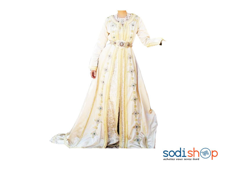 Robe Longue Deux Pièces - Avec Ceinturon Et Foulard AJ00128