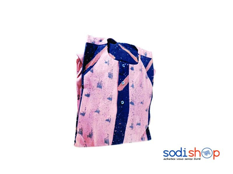 Vêtement Pour Homme Tissu en Coton - Boubou avec Pantalon Couleur Rose et Bleu Taille XL DD00132