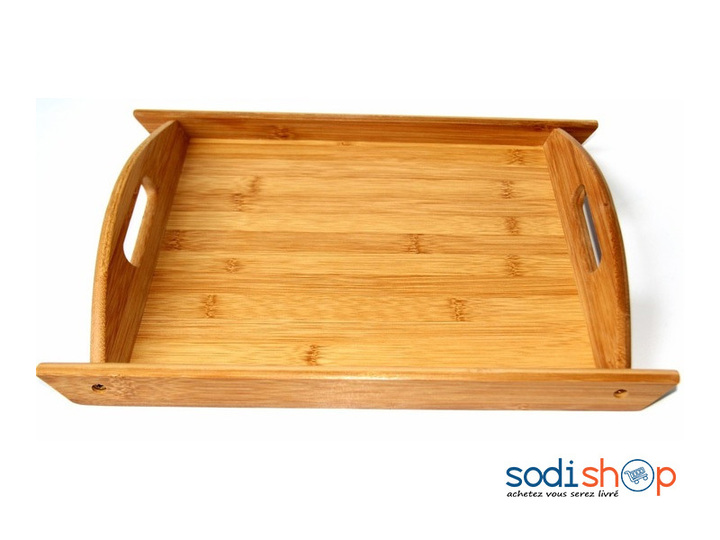 Plateau en Bois - Ustensile de Cuisine Resistance Optimale Couleur Marron LB0060