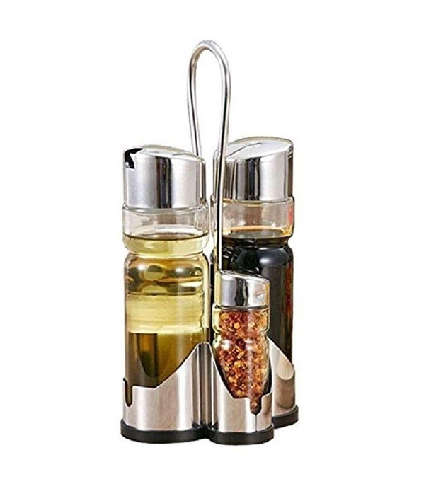 Boite à Épice Spice Rack Set 4 Pièces - Récipient en Plastique Couleur Bleu LB0060