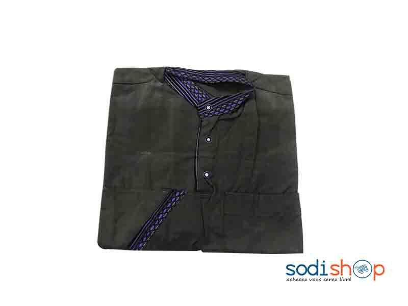 Chemise en Coton - Motif Tendance Couleur Vert Foncé Taille XL MKS00133