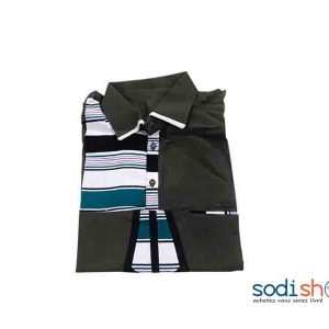 Chemise en Coton Style Africain Multicolore - Taille XL Pour Homme MKS00133