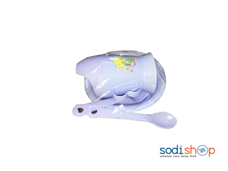 Bol Pour Enfant + Cuillère et Fourchette - 4 Pièces LB0060
