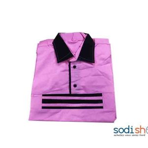 Chemise Homme Col Classique Couleur Rose et Noir XL MKS00133