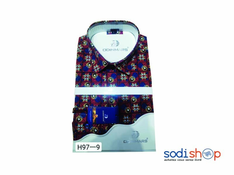 Chemise OdinMars Imprimé Manche Longue Couleur Verte BJ00100