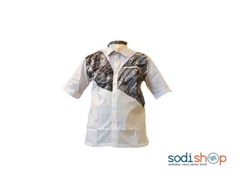 Chemise Manche Courte Pour Homme Motif Imprimé MJ0021