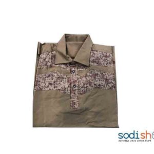 Chemise Mode Africaine à Col Classique Manche Courte XL MKS00133