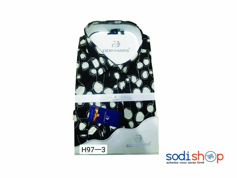 Chemise OdinMars Imprimé Manche Longue Couleur Noire BJ00100