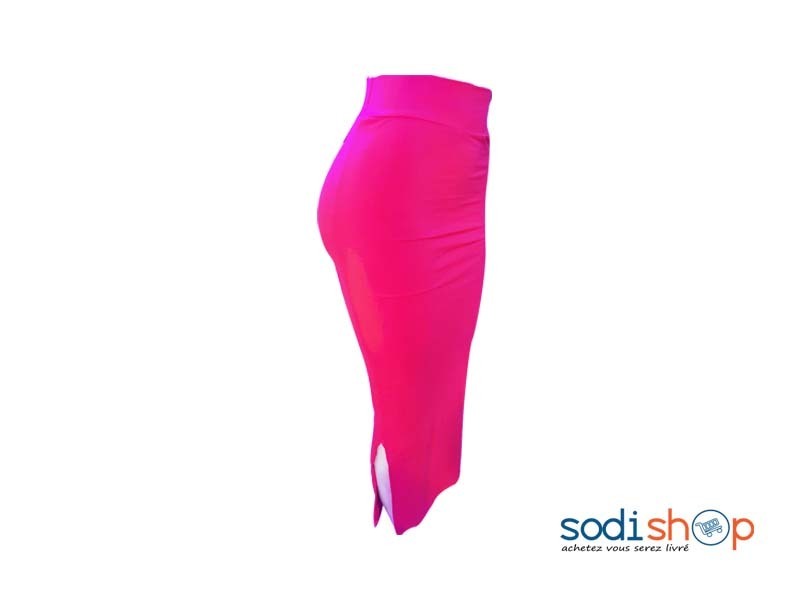 Jupe Crayon Couleur Rose Pour Femme Taille Haute NY00136