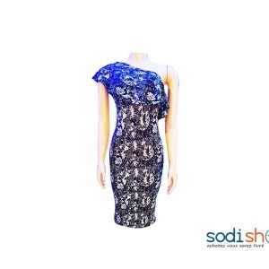 Mini Robe Moulante Motif Animalier Serpent Couleur Noir NY00136
