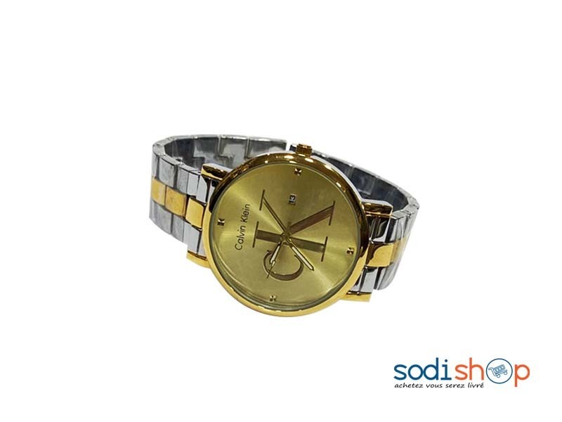 Montre Calvin Klein Couleur Doré Afficheur de Date DI0026