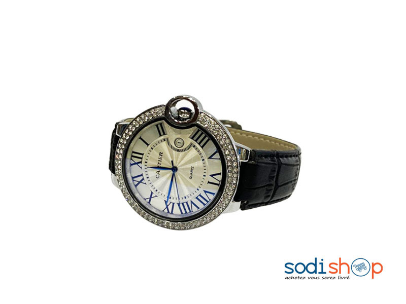 Montre Homme Cartier en Cuir Synthétique DI0026