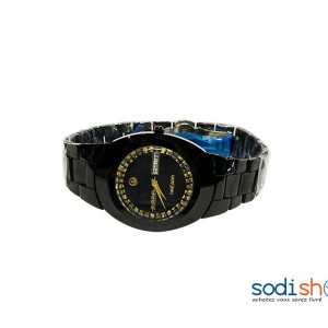 Montre Homme En Acier Verni Couleur Noir DI0026