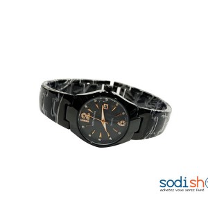 Montre Pour Femme En Acier Inoxydable Couleur Noir DI0026