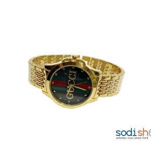 Montre Pour Femme Gucci Couleur Doré en Acier DI0026
