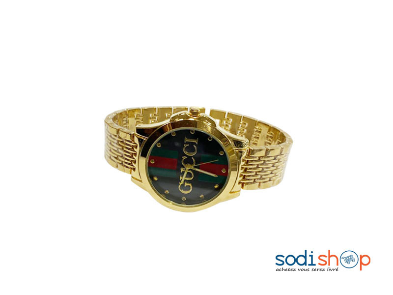 Montre Pour Femme Gucci Couleur Doré en Acier DI0026