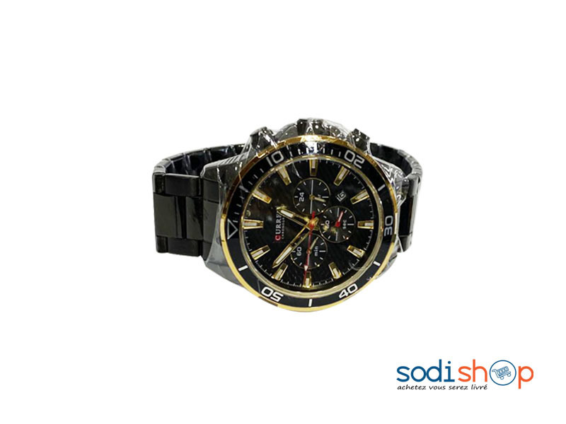 Montre Pour Homme Curren Couleur Noir en Acier DI0026